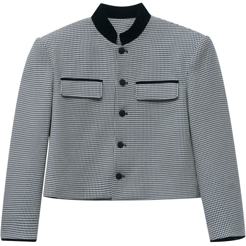 STARTEXCEEDEND Houndstooth pattern jacketgm15409
