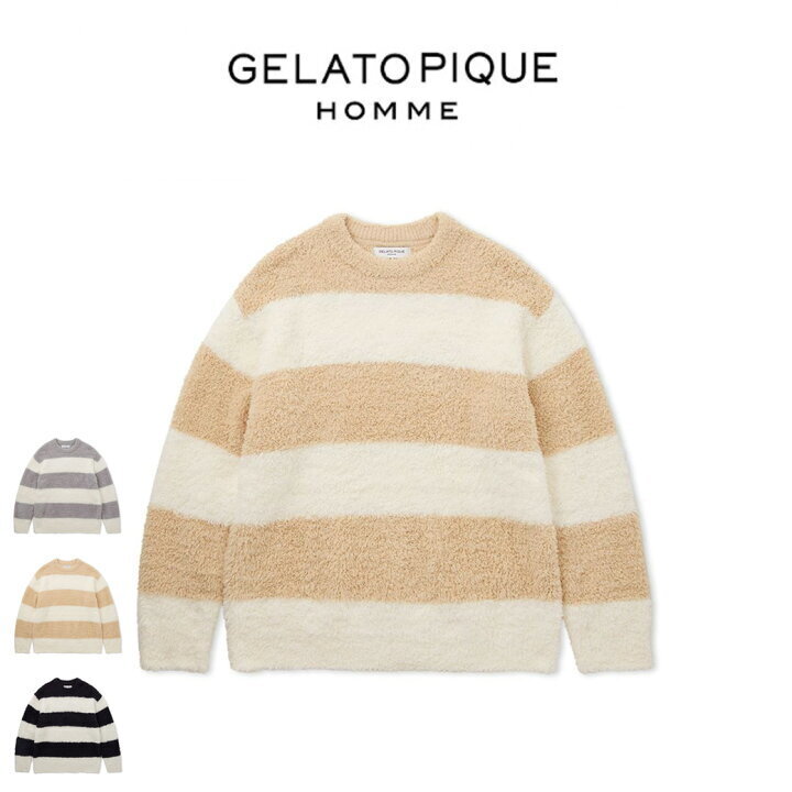 GELATO PIQUE HOMME ボーダープルオーバー
