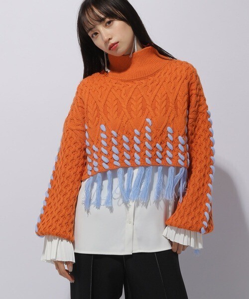 HARE 【HAIR STYLIST×HARE LADIES】フリンジショートニット