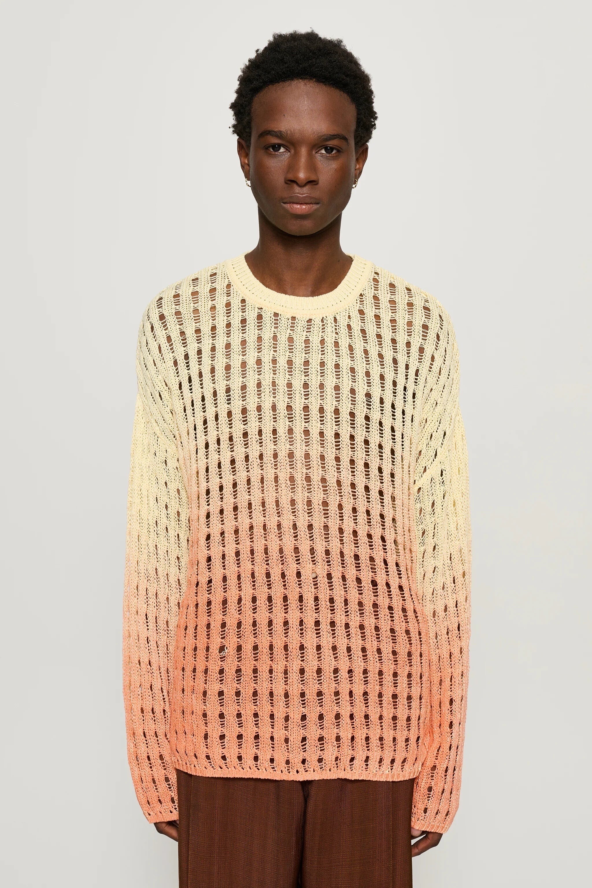 CMMN SWDN Daron Open Knit Sweater