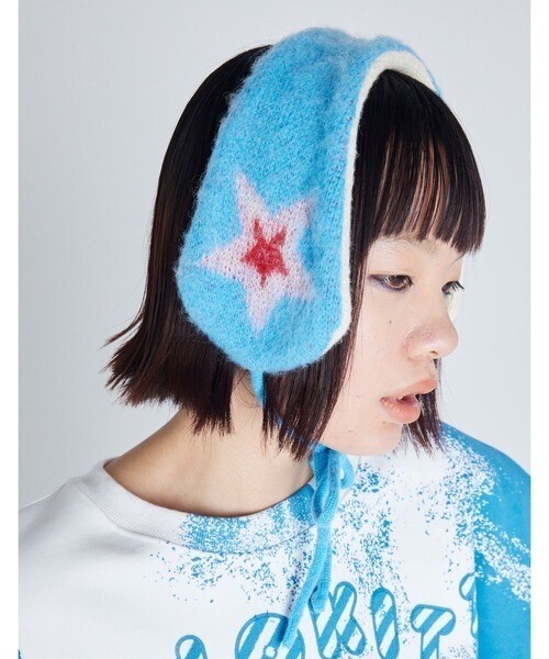Little sunny bite knitting ear muffler