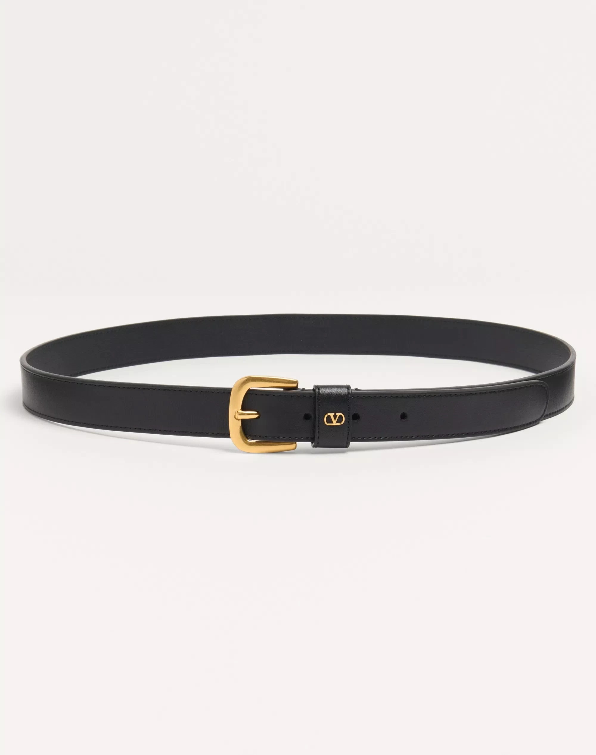 VALENTINO GARAVANI Vロゴ シグネチャー シャイニーカーフスキン ベルト 25MM