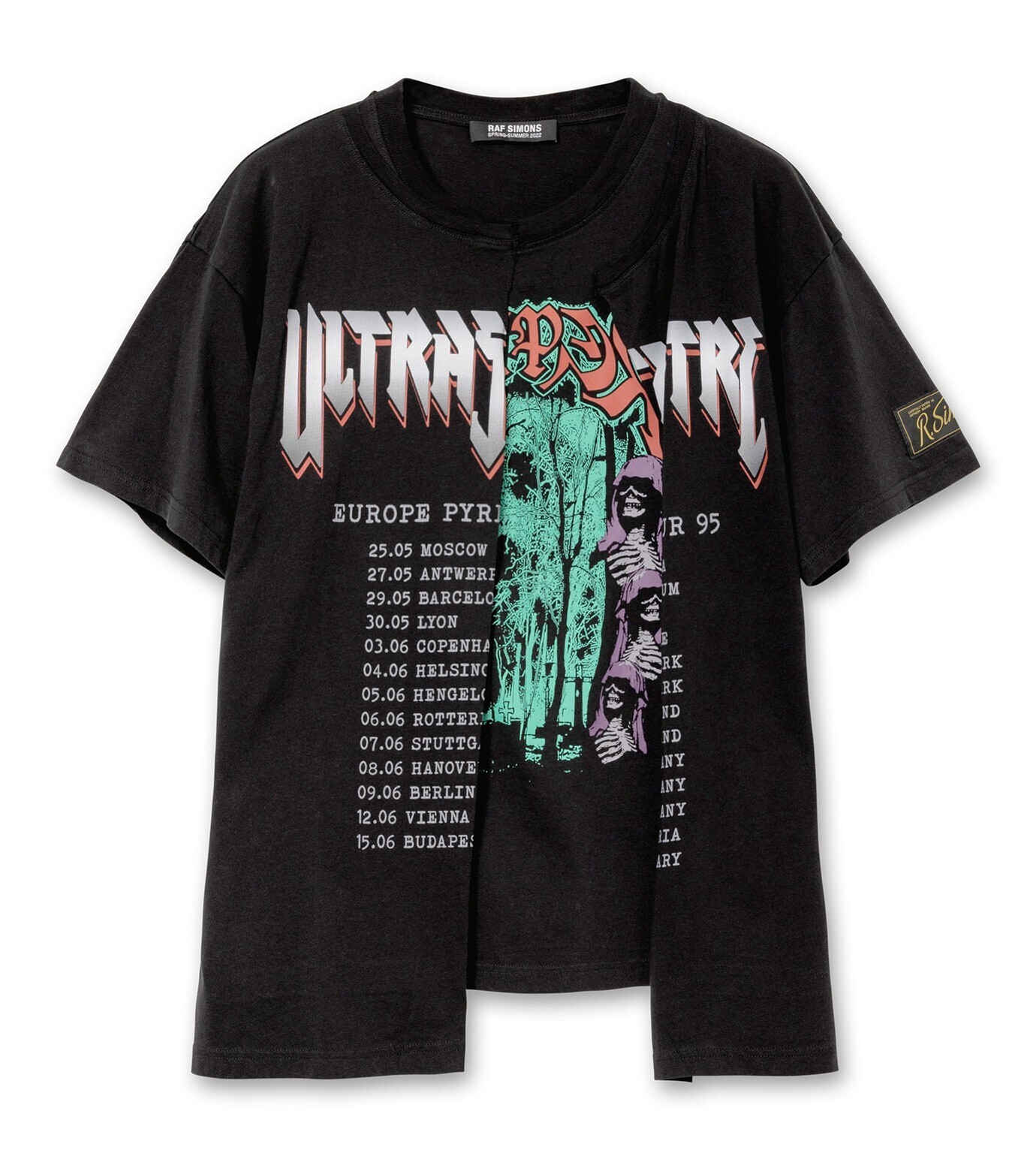 RAF SIMONS Small fit doubled T-shirt Ultrascept