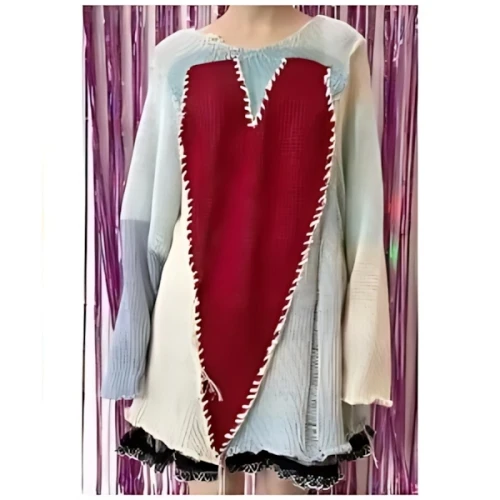 yushokobayashi Big Heart Knit Jumper / Mix