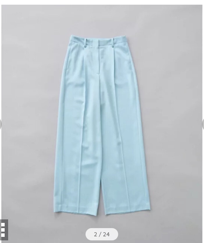 JOSEPH パステルウール ワイドパンツ