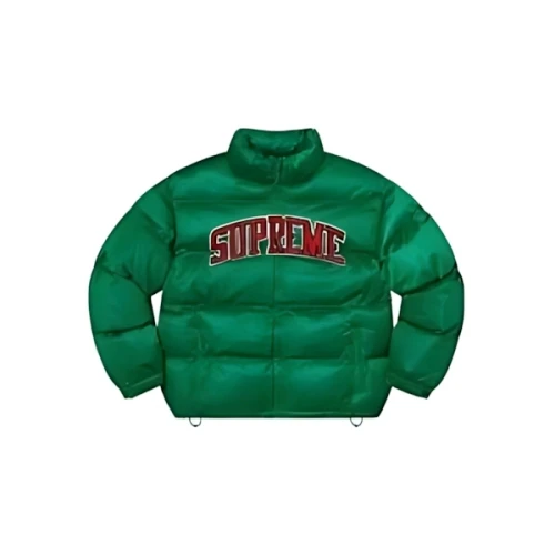 Supreme Mesh Jersey Puffer Jacket "Green"