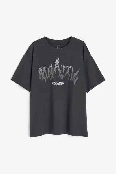 H&M Oversized Printed T-shirt