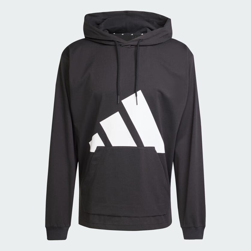adidas エッセンシャルズ ビッグロゴ シングルジャージーパーカー