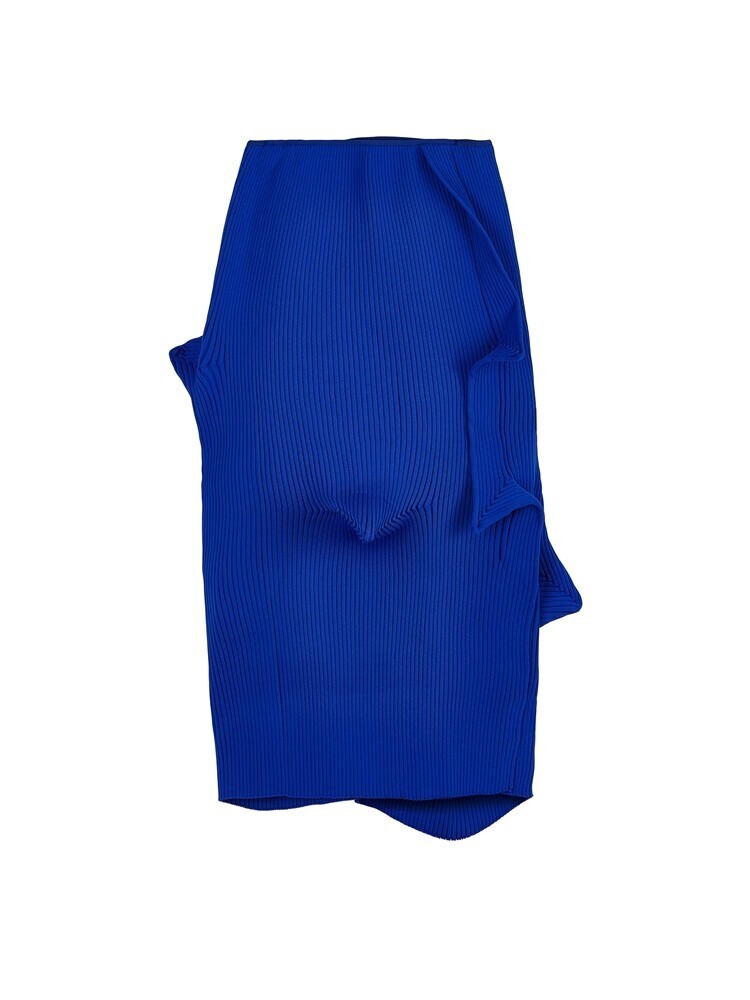 JNBY Unique Architectural Polyester Midi Skirt