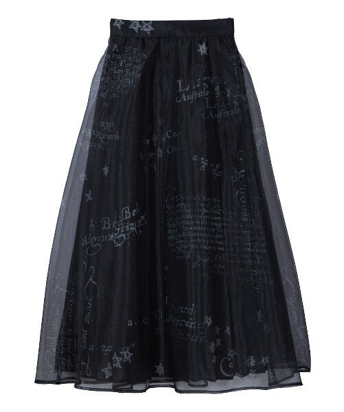 Ameri HOROSCOPE SHEER PLEATS SKIRT
