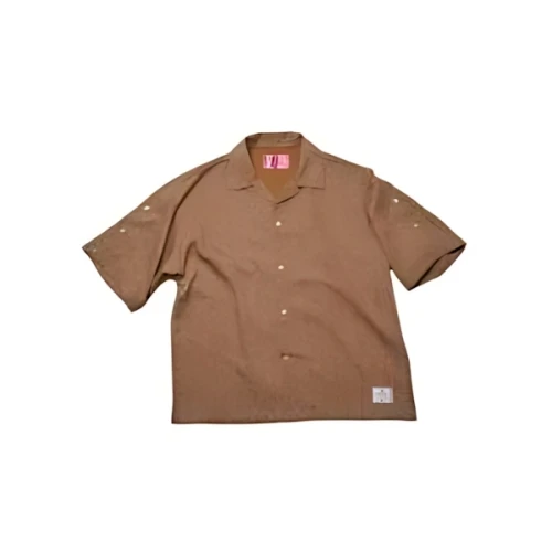 EFFECTEN paisley button sleeve s-s shirts シャツ