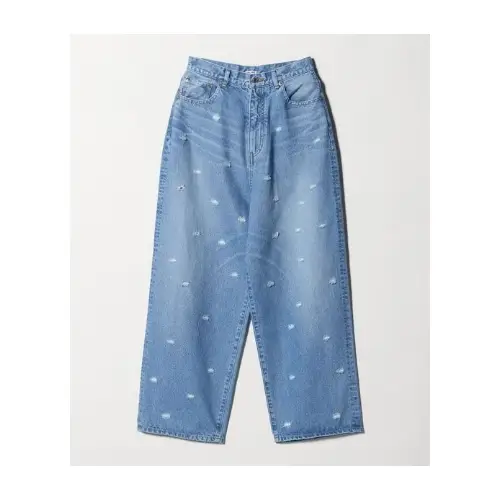 INSCRIRE DOT HOLE DENIM PANTS