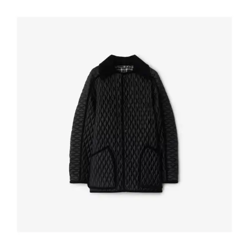 BURBERRY キルティングナイロン フロリストン ジャケット