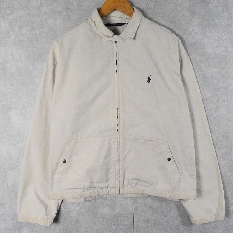 POLO Ralph Lauren 80〜90's POLO Ralph Lauren USA製 ロゴ刺繍 コットンスイングトップ
