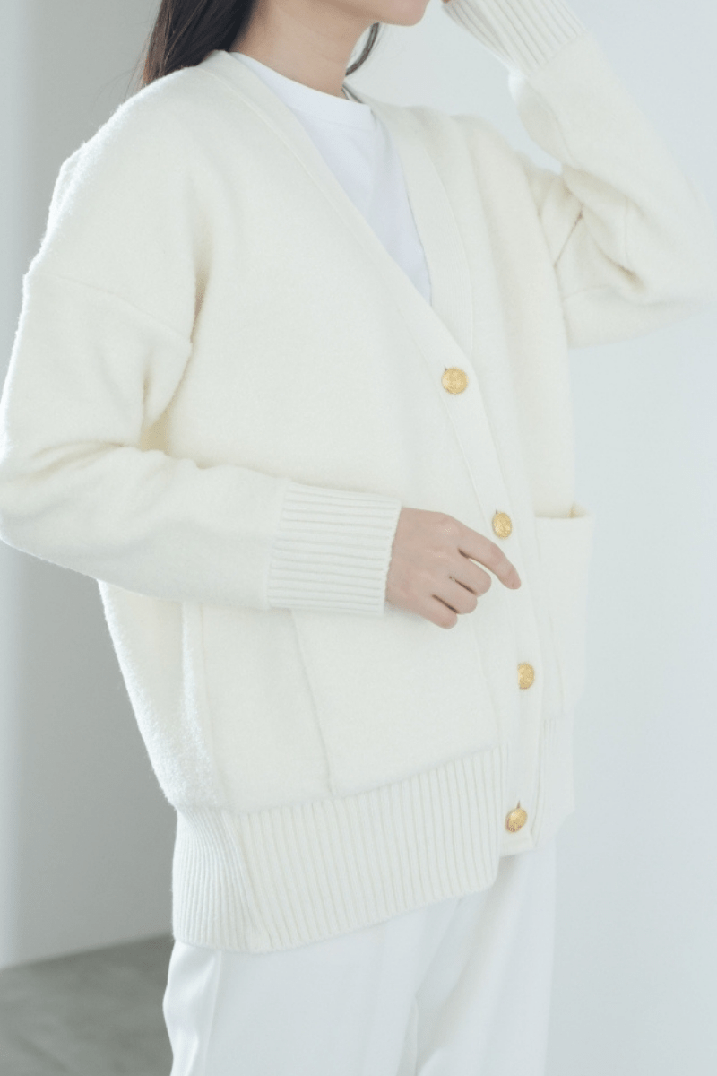 maison de Dolce. ブークレカーディガン【white】