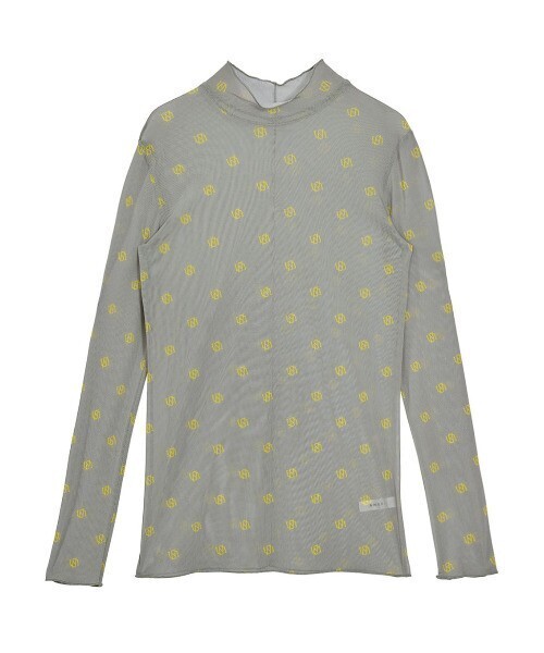 AMERI UND AMERI MONOGRAM TULLE TOP