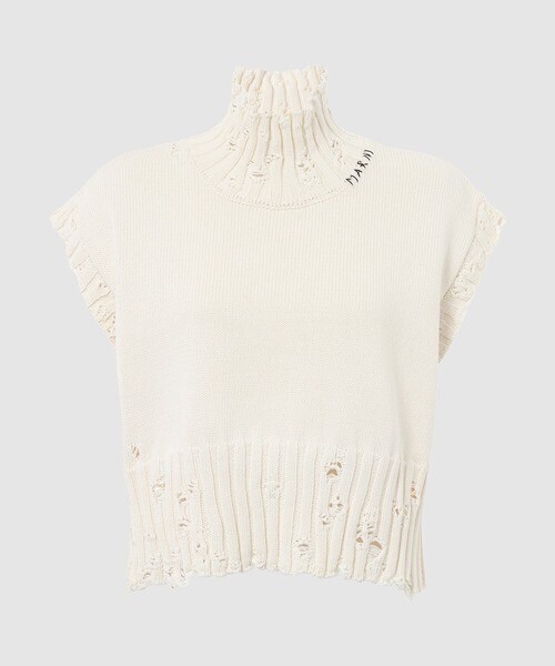 MARNI UNFINISHED KNIT / コットンベスト
