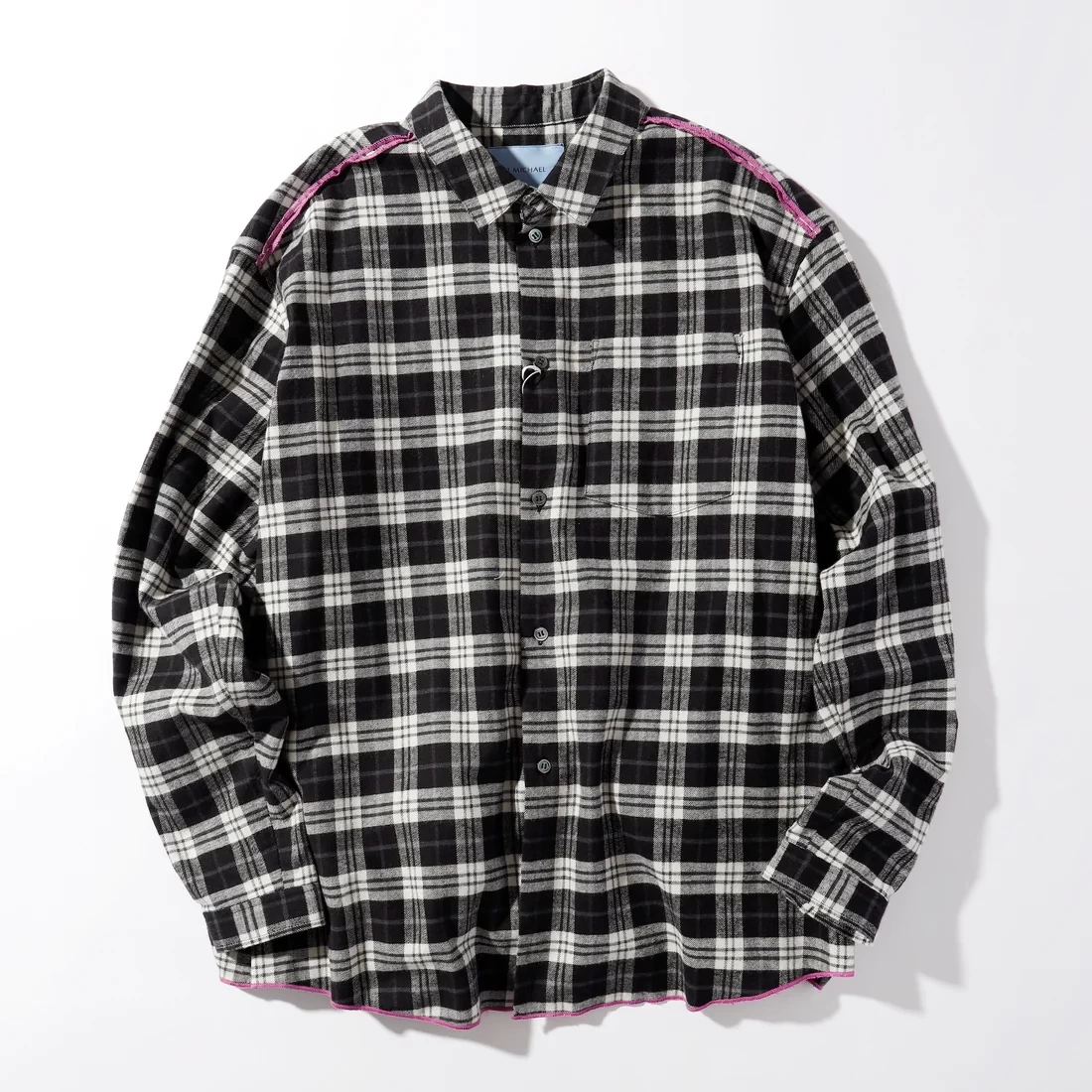 71MICHAEL COLLAR SEAM CHECK SHIRT
