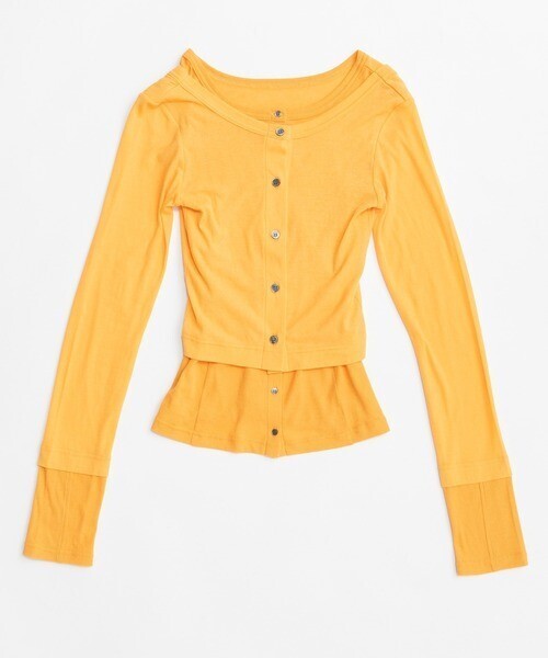 MAISON SPECIAL 2WAY Neck Bicolor Comfort Top