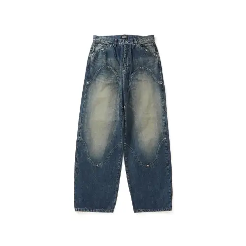 FAKE AS FLOWERS NEWCOMMUNE Baggy Denim Pants