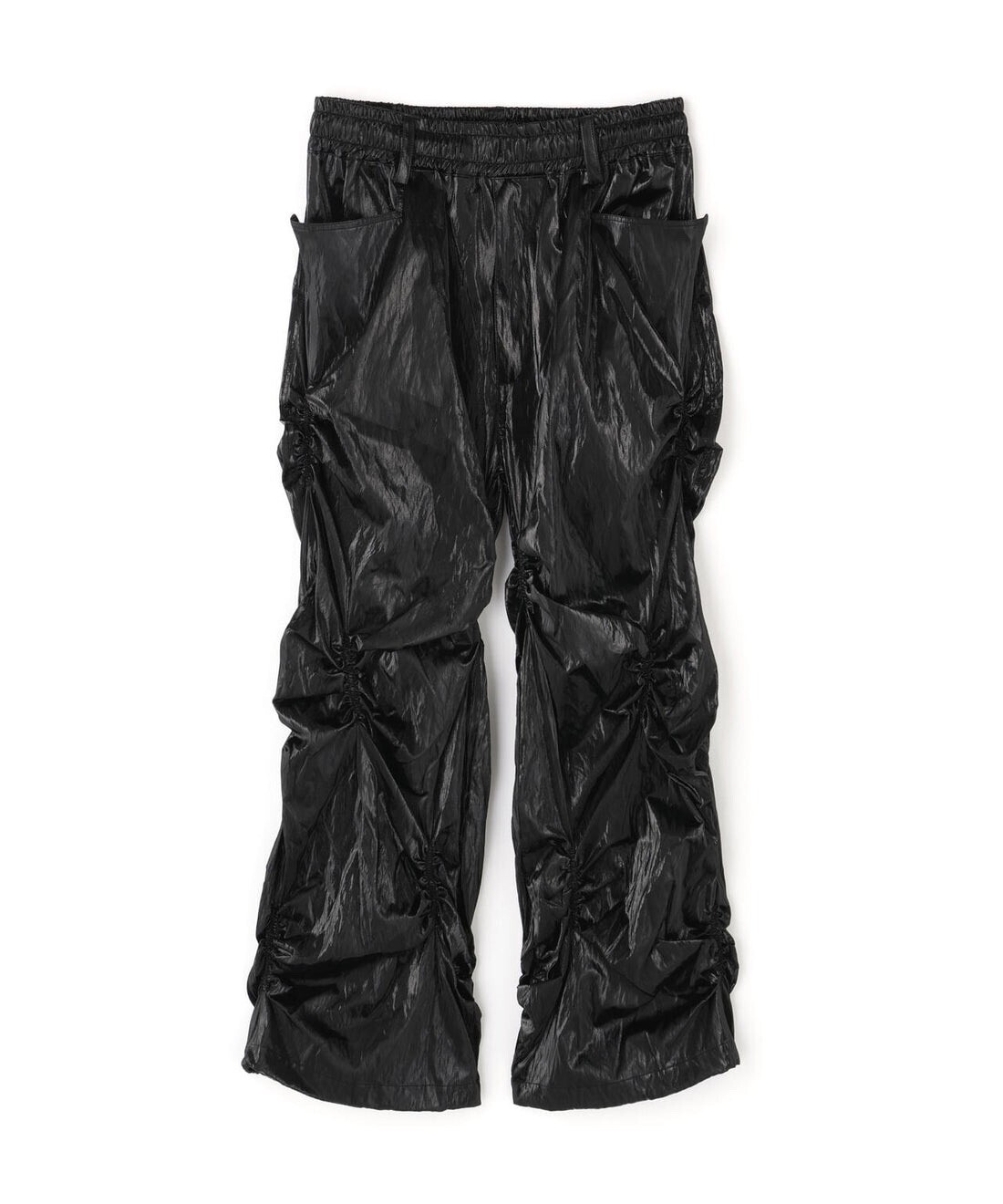 A.F ARTEFACT LEATER TEX GATHER WIDE PANT