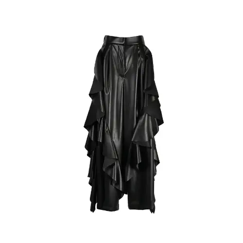KEITA MARUYAMA Synthetic Leather Frill パンツ