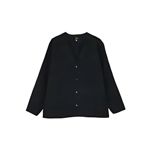 NEEDLES V NECK SHIRT - R/PE/N ETHNIC CUT JQ.