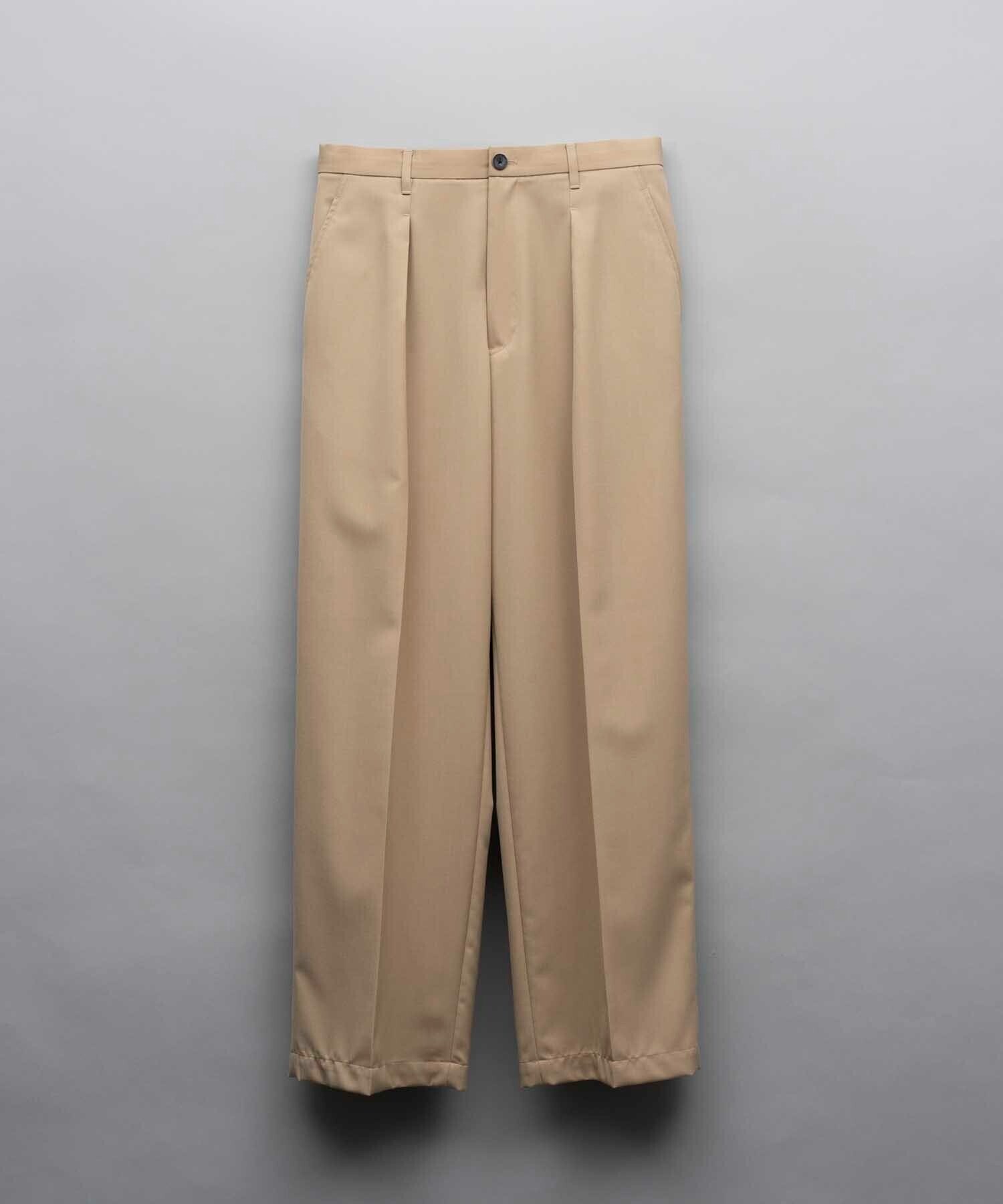 MAISON SPECIAL 《UNISEX》Wool Mix Prime Wide One-Tuck Wide Pants