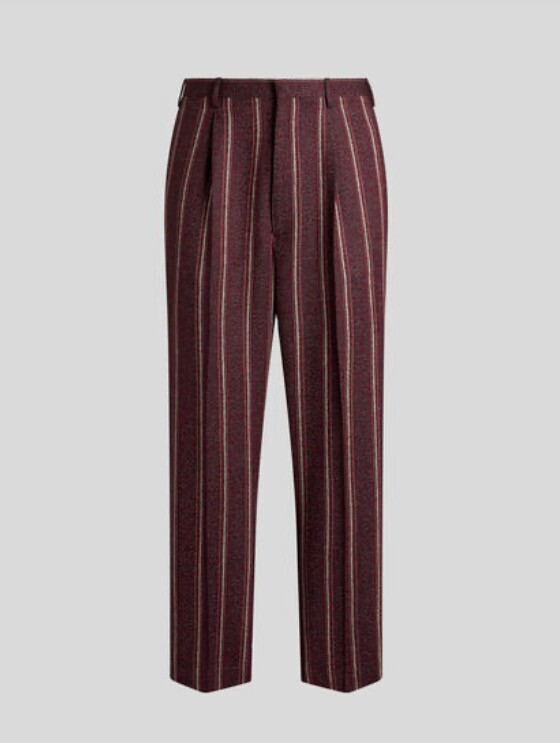 ETRO ベルト ストライプ パンツ