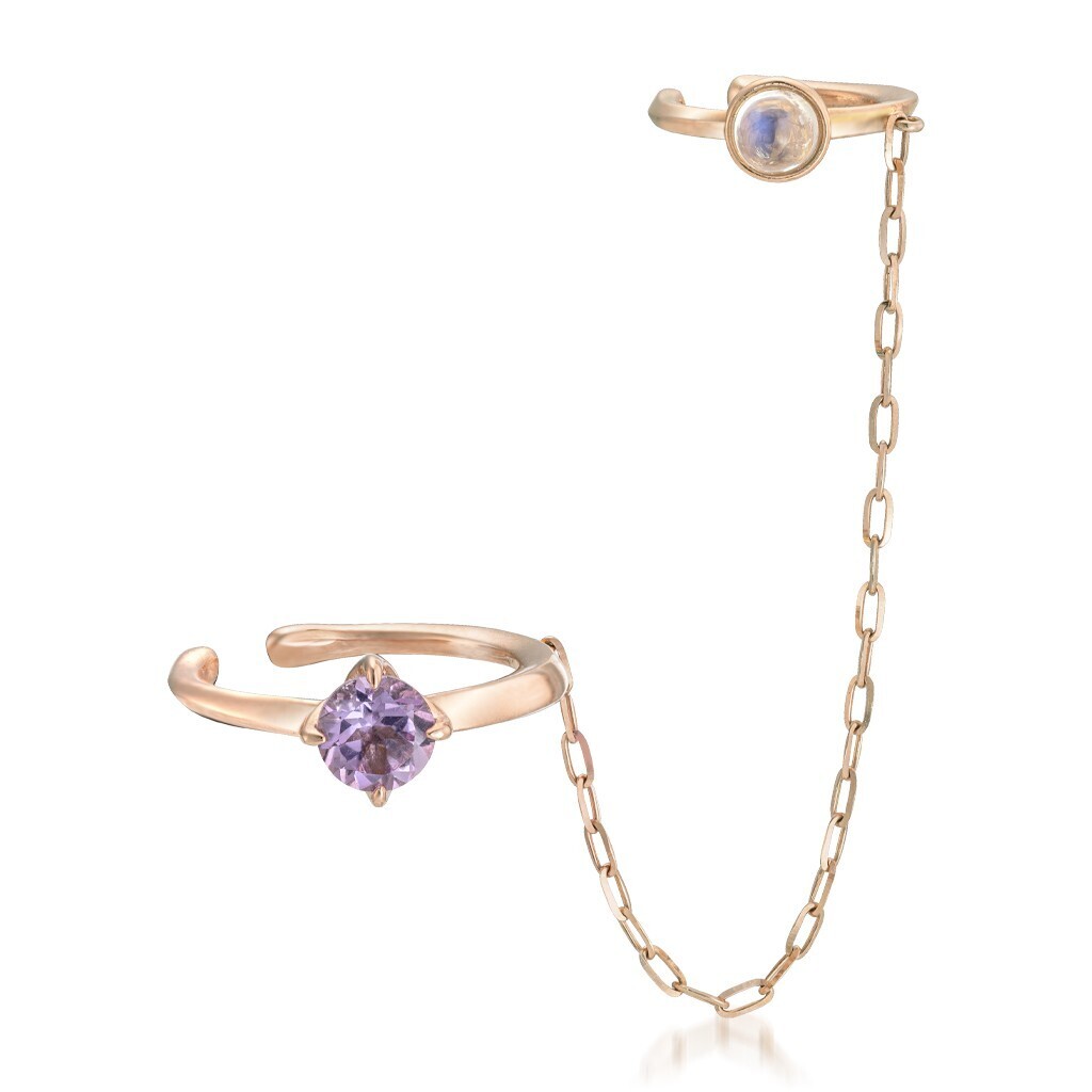 STAR JEWELRY K10 イヤーカフ LILAC BLOOM