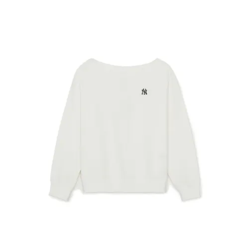 MLB Women's Basic Off-Shoulder Sweatshirt (New York Yankees)