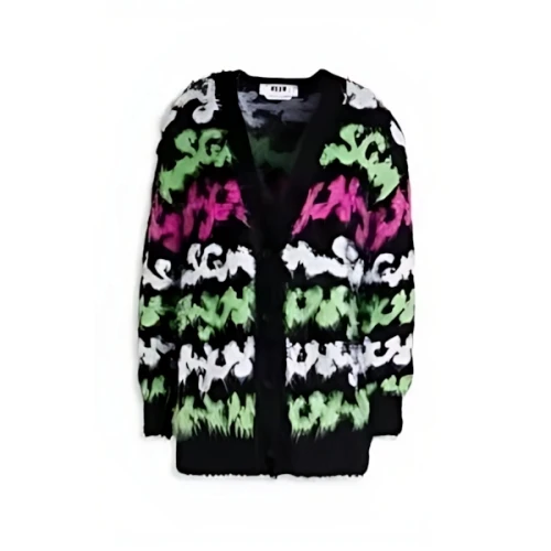 MSGM ブラッシュドインターシャニット カーディガン