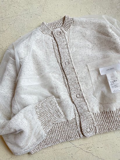 JANE SMITH 5G REVERSIBLE TULE SNAP CARDIGAN