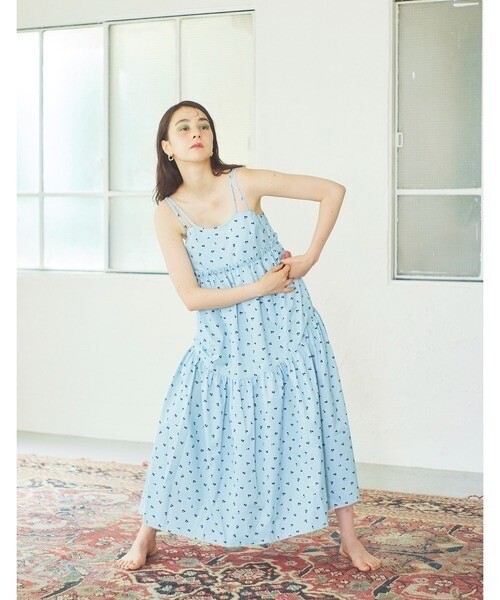 Little sunny bite cherry long dress