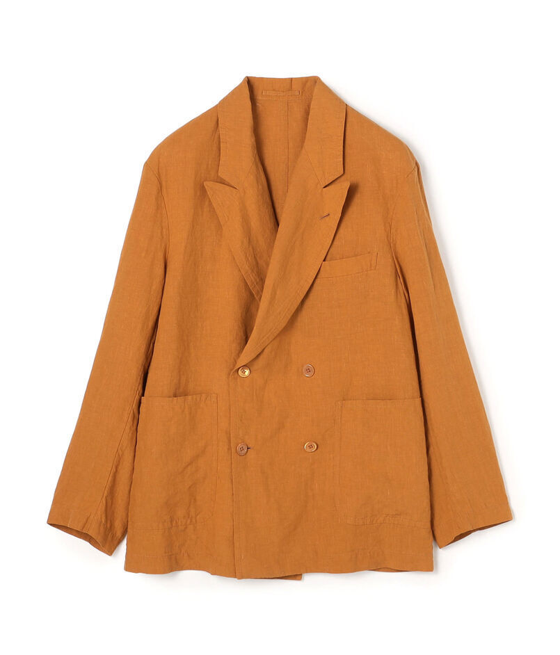 MAISON et VOYAGE 80リネン ダブルブレステッド4Bジャケット