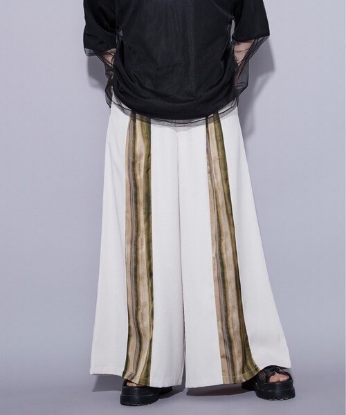Ellno Loset センター柄ワイドパンツ