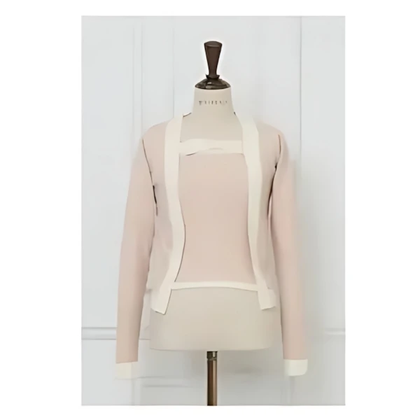 MISTREASS Bicolor Dry Touch Knit Ensemble