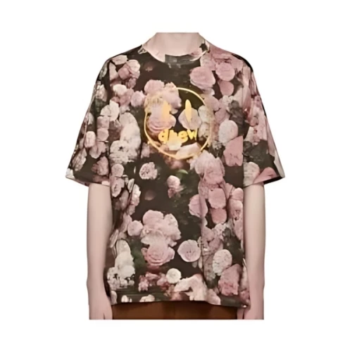 DREW HOUSE ピンク＆カーキ コットン Tシャツ