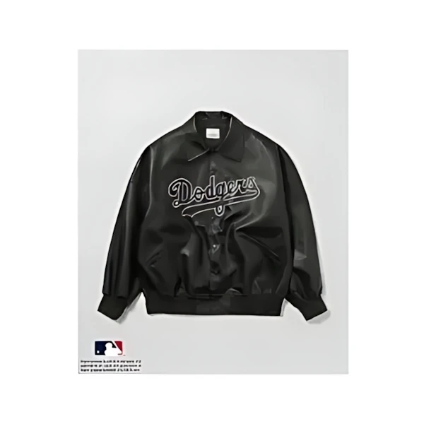 MLB 【MLB COLLECTION BY JUN】エンブロイダリーシンセティックレザーブルゾン