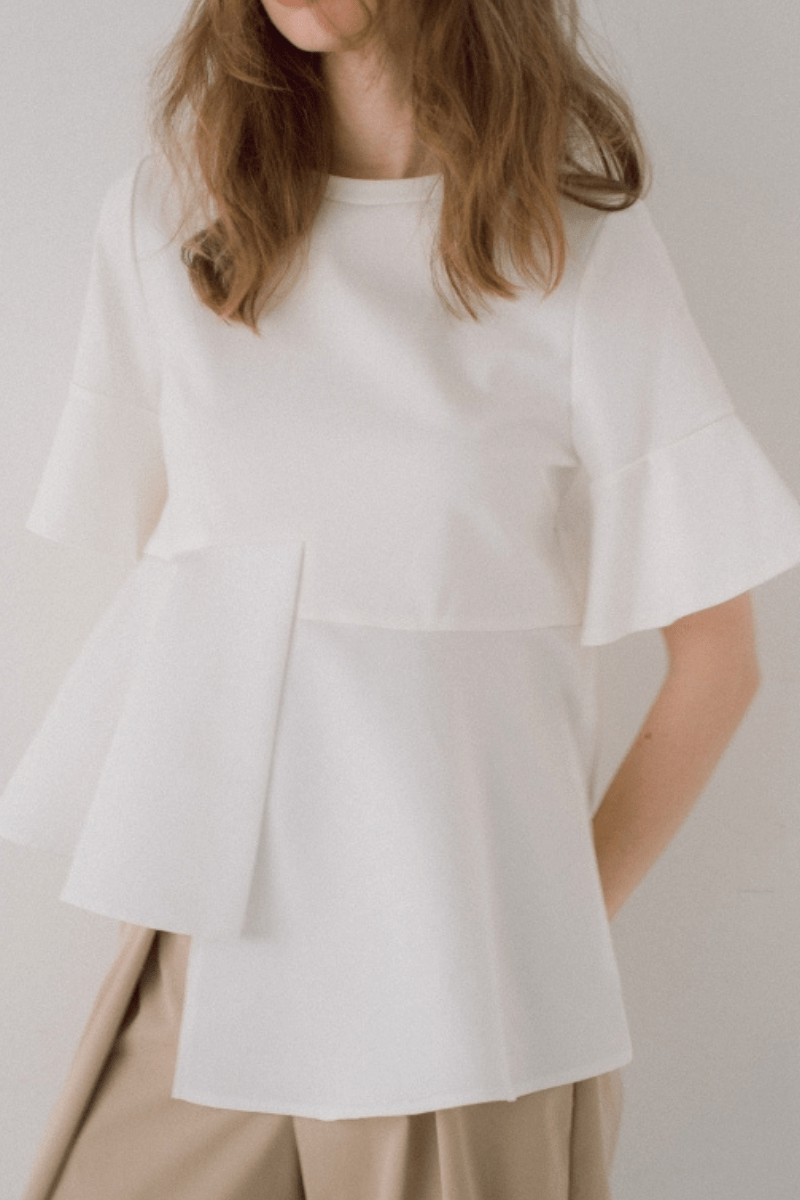 maison de Dolce. アシンメトリーTシャツ【white】