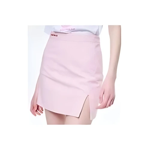 Mardi Mercredi OXFORD MINI SKIRT STRIPE_PINK RED