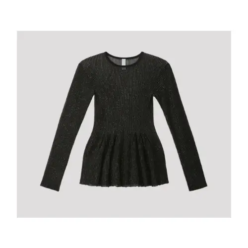 CFCL HYPHA LUCENT GLITTER LONG SLEEVE FLARE TOP