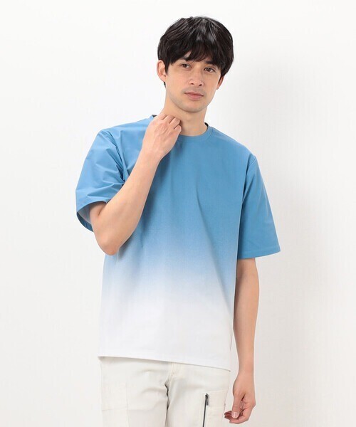COMME CA ISM グラデーションプリント Ｔシャツ