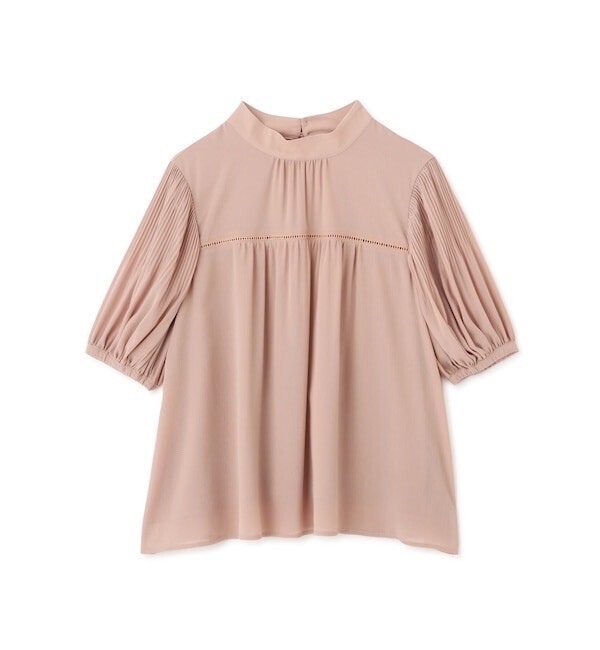 NATURAL BEAUTY BASIC 楊柳ハシゴレースブラウス