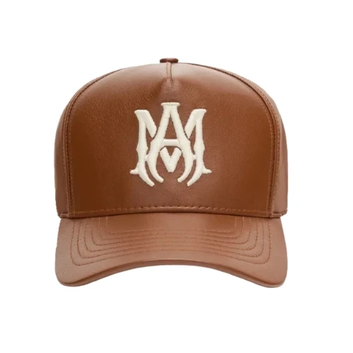 AMIRI MA Full Leather Hat "Brown"