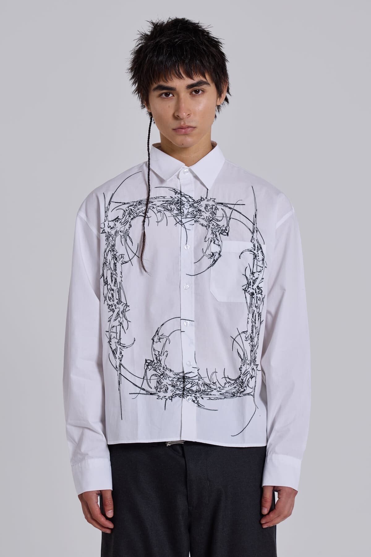 Jaded London Opaque Button-Up Shirt