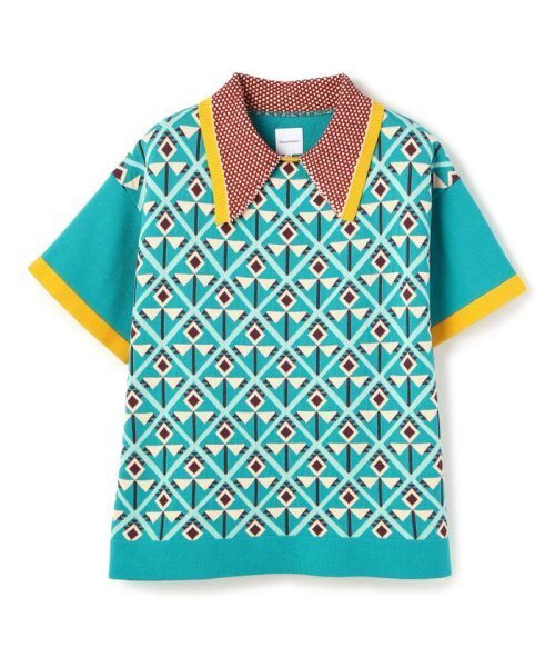 SASQUATCHfabrix. FLOWER KNIT H/S POLO