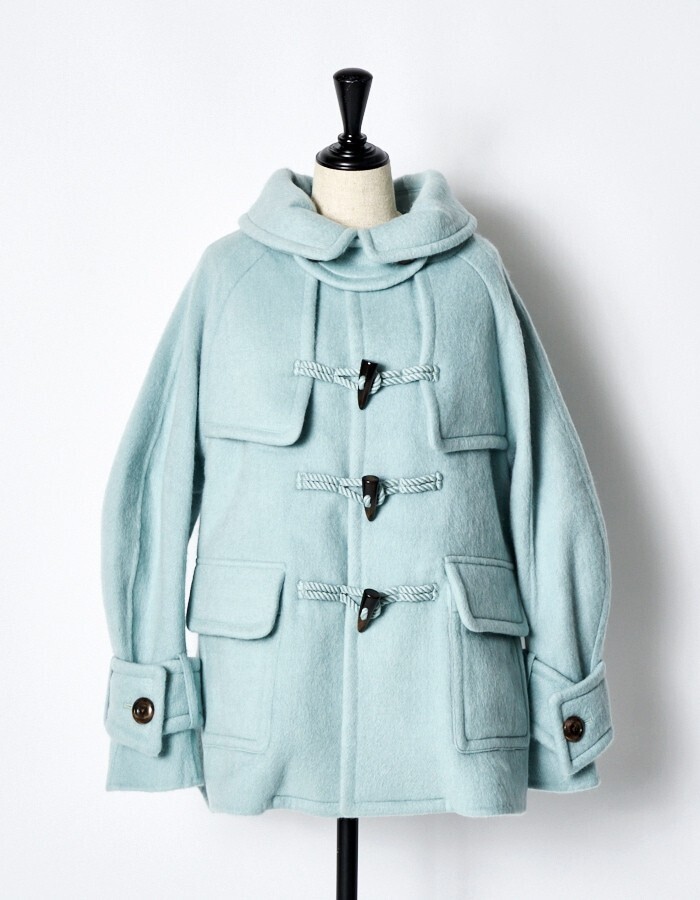 RUMCHE Shaggy River Short Duffle Coat