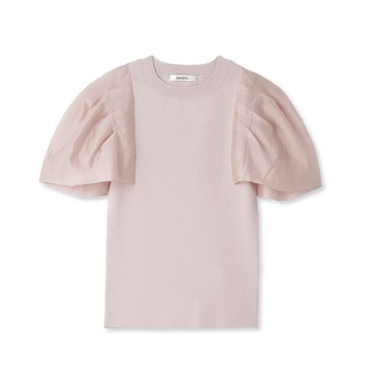 SNIDEL シアースリーブドッキングTOPS