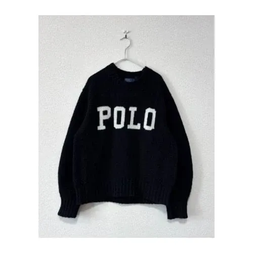 POLO RALPH LAUREN ウール カシミヤ混 ロゴニット セーター